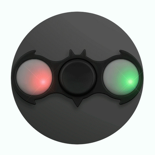 Blinkee A1160 LED Light Up Black Bat EDC Fidget Spinner