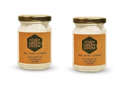 THE GREEN LOOM Aloe Vera Gel Raw - 100% Pure Natural Gel - Ideal for