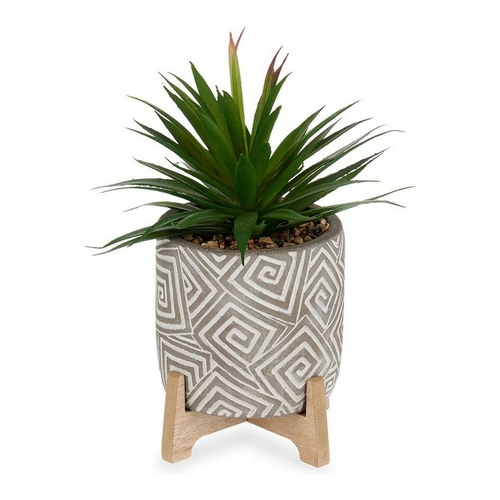 Decorative Plant With support Wood Plastic (12 x 20 x 12 cm)