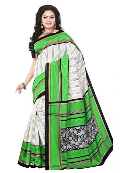 Printed Bhagalpuri Art Silk Saree