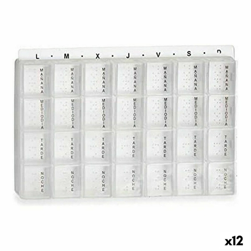 Weekly Pill Holder Transparent Plastic (12 Units)