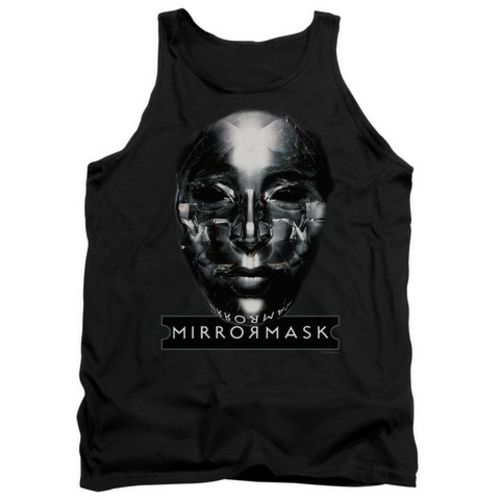 Trevco Mirrormask-Mask Adult Tank Top, Black - Small