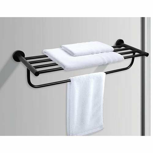 Classic Towel Bar Rail Bathroom Matte Black Finish