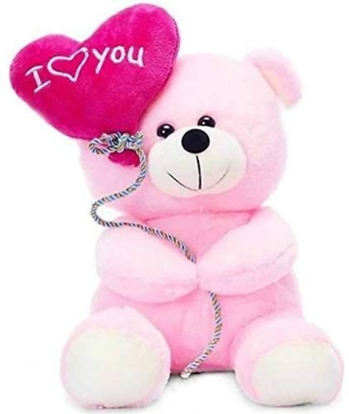 Cute Huggable Teddy Bear & Balloon Soft Plush Toy Gift for Someone