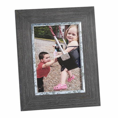 Creative Gifts 023044 Weathered Gray 4 x 6 in. Wood Frame