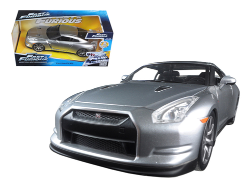 Brian\'s Nissan GT-R (R35) Silver \Fast & Furious\ Movie 1/24 Diecast
