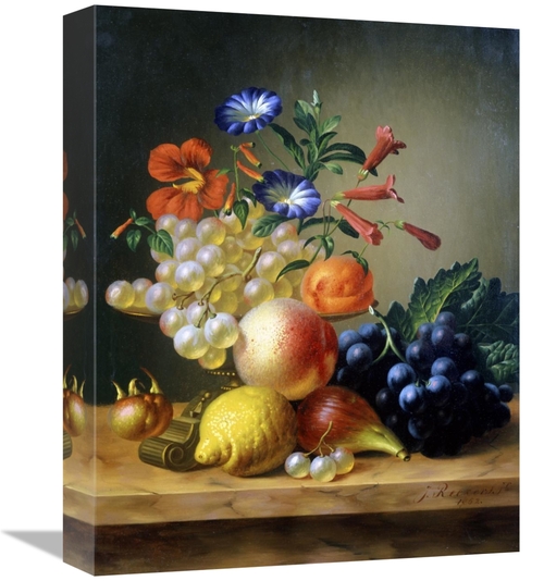 Global Gallery GCS-279567-16-142 16 in. Grapes, a Lemon, a Fig