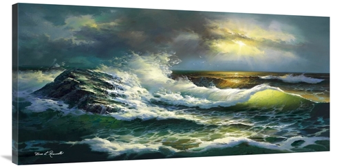 Global Gallery GCS-460380-2448-142 24 x 48 in. Ocean Waves Art Print