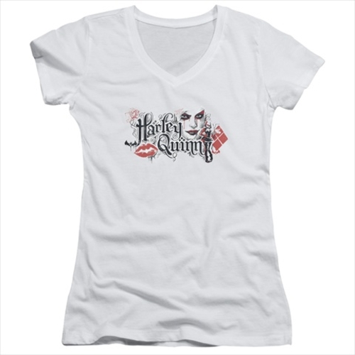 Batman Arkham Knight-Lips - Junior Tee, White - Small