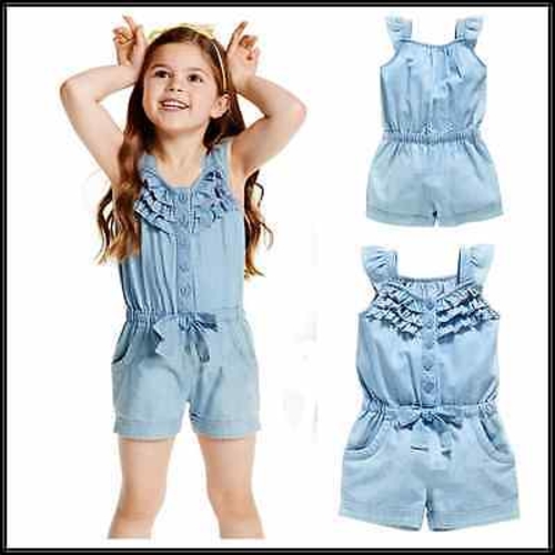 2016 new summer baby girl romper demin sleeveless