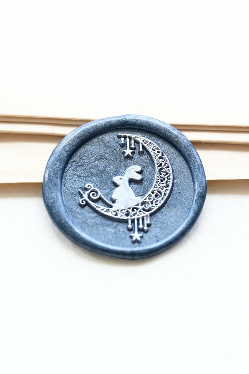 Moon and Rabbit Wax Seal Stamp /Envelop wax seal Stamp