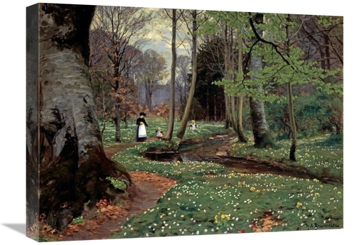 Global Gallery GCS-267778-22-142 22 in. The Woodland Path Art Print - 