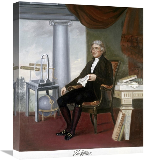 Global Gallery GCS-276732-22-142 22 in. Thomas Jefferson Art Print - V