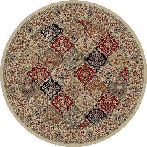 Concord Global 61820 5 ft. 3 in. Ankara Bakhtiar - Round, Ivory