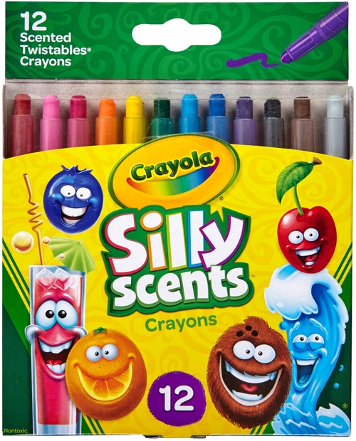 Crayola 52-9612 Mini Twistable 12 Silly Scents Crayons Pack