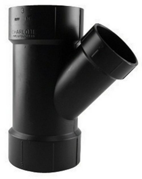 Charlotte ABS006011200HA 3 x 3 x 1.05 in. Pipe Wye