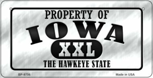 Smart Blonde BP-9756 3 x 6 in. Property of Iowa Novelty Metal Bicycle 