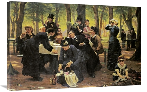 Global Gallery GCS-267392-36-142 36 in. The Picnic, Dyrehaven Art 