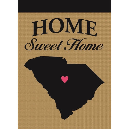 Magnolia Garden Flags M010069 South Carolina Home Sweet Home Burlap Ga