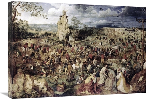 Global Gallery GCS-276910-30-142 30 in. The Procession to Calvary Art 