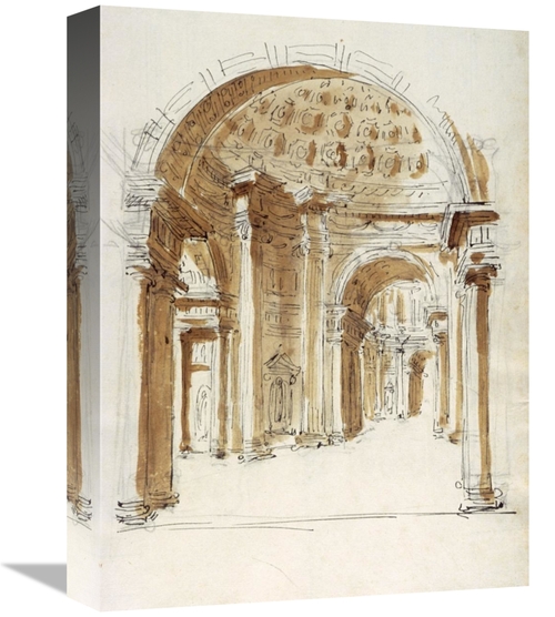 Global Gallery GCS-453975-1216-142 12 x 16 in. Interior Hallway, I