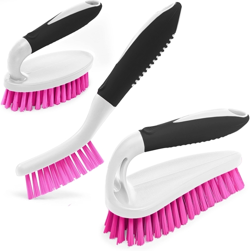 Scrub Brush Set of 3pcs   Cleaning Shower Scrubber with Ergonomic