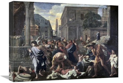 Global Gallery GCS-279477-22-142 22 in. Plague on Ashdod in 1030 B.C. 