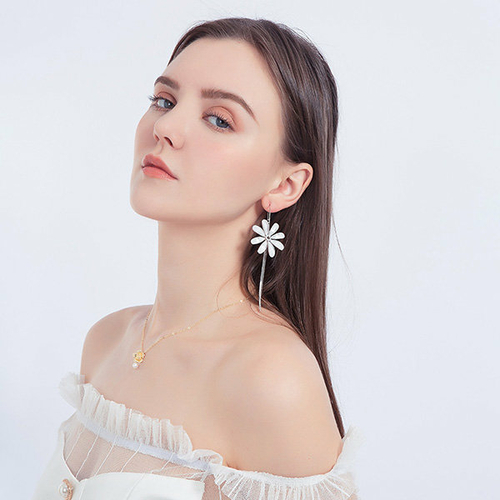 Shimmering Floral Earrings