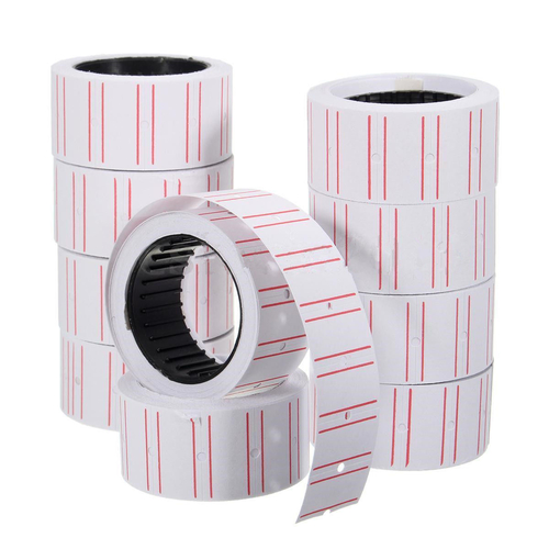 21*12mm 10 Pcs Adhesive Price Labels Paper Tag