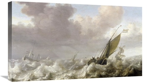 Global Gallery GCS-282679-30-142 30 in. Dutch Windships Art Print - Ju