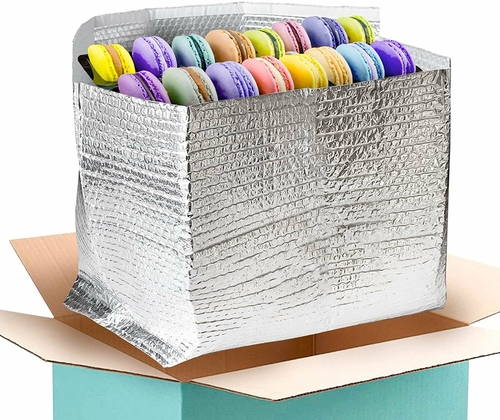 Insulated Box Liners 6x6x6 Inch Size. Pack of 10 Bubble Packaging Bags