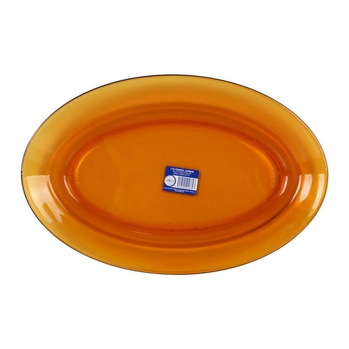 Serving Platter Duralex Picardie Crystal Amber Oval (Ø 36 cm)