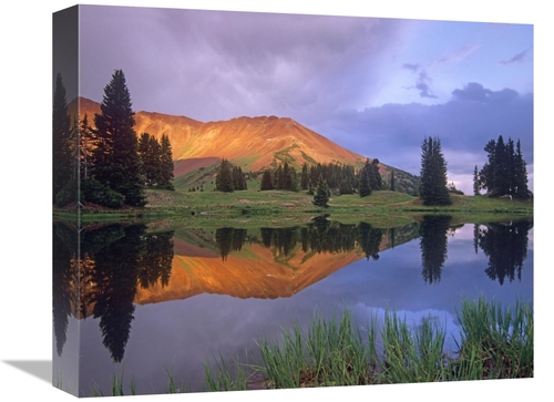 Global Gallery GCS-396821-16-142 16 in. Mount Baldy at Sunset Reflecte