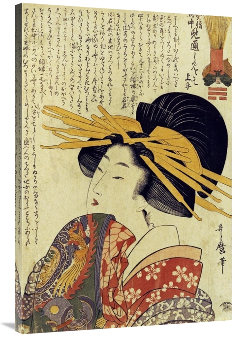 Global Gallery GCS-267475-40-142 40 in. A Courtesan Raising Her Sleeve