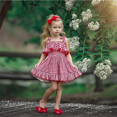 Toddler Girl Summer Princess Dress Kid Baby Party