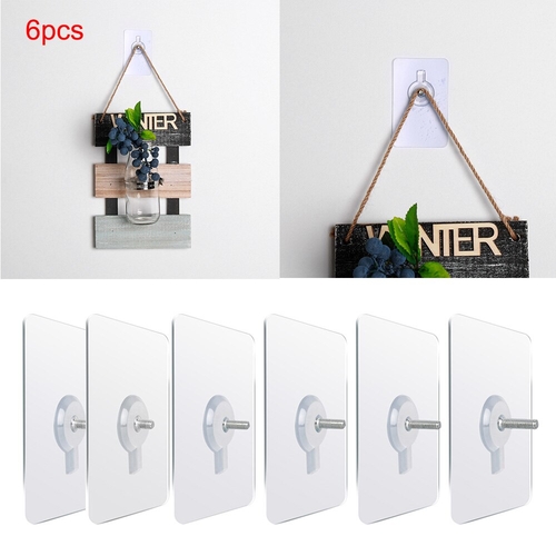 6Pcs Strong Adhesive Nails Wall Poster Seamless