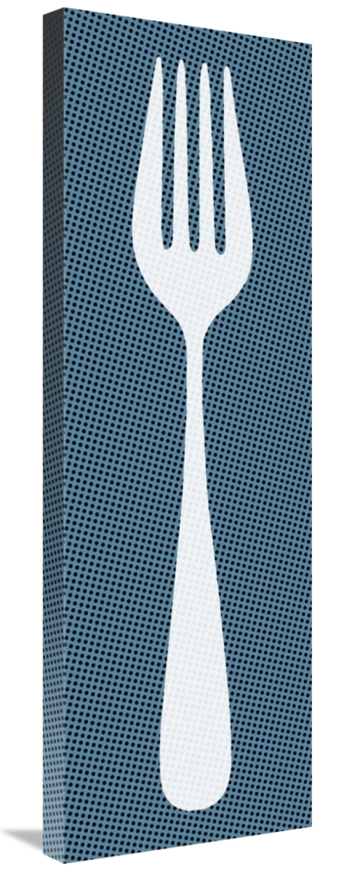 Global Gallery GCS-467126-1236-142 12 x 36 in. Mealtime - White on Blu