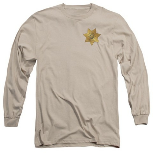 Trevco Eureka-Badge Long Sleeve Adult 18-1 Tee, Sand - 2X