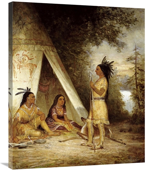 Global Gallery GCS-267637-36-142 36 in. The Betrothal of Hiawatha Art 