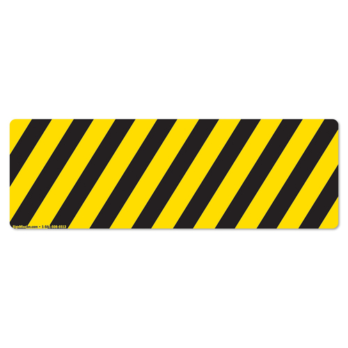SignMission FD-2-R-16-99824 6 x 18 in. Non-Slip Floor Marker Vinyl Dec
