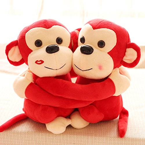 Monkey's Cuddly Couple Soft Toys