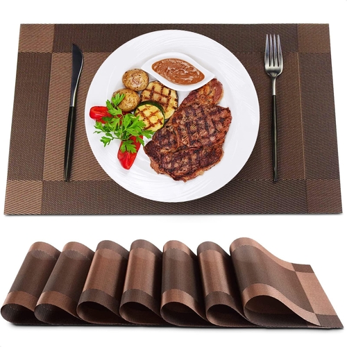 Placemats for Dining Table Set of 8 Table Mats Washable Placemats |