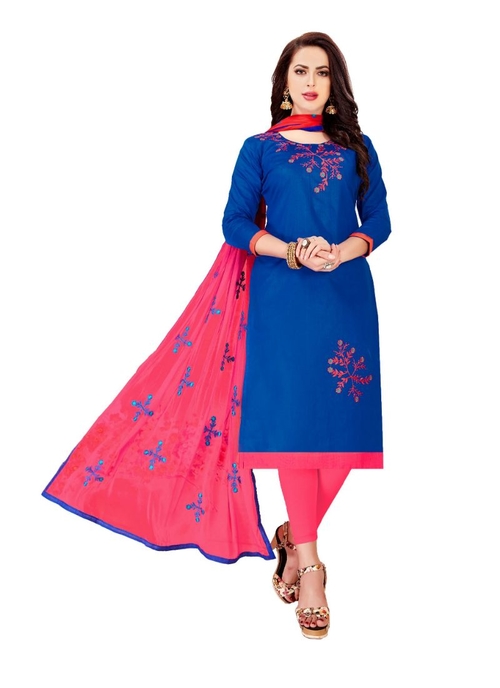 Generic Women's Glaze Cotton Salwar Material