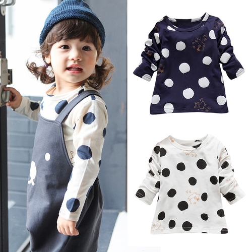 New Baby Girls Boys Long Sleeve Dot Soft