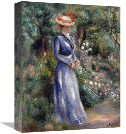 Global Gallery GCS-267101-16-142 16 in. Woman in a Blue Dress Art Prin