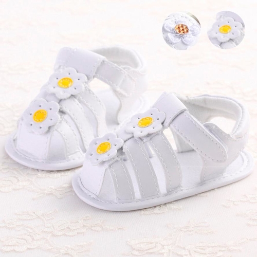 Toddler Girl Crib Shoes Newborn Flower Soft Sole