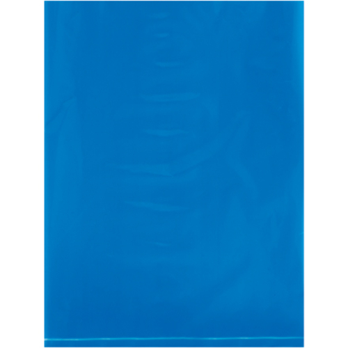 Box Partners PB480BL 9 x 12 in. - 2 Mil Blue Flat Poly Bags - Pack of 