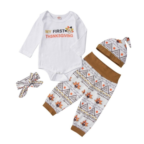 Newborn Baby Kid Girl Boy Clothes Sets 3pcs