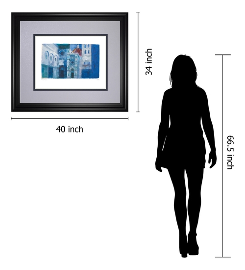 Classy Art DM5877 34 x 40 in. The Duomo, Florence by Ann Oram Fram