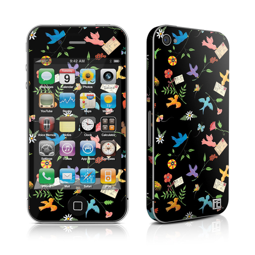 Mary Engelbreit AIP4-BIRDS iPhone 4 Skin - Birds